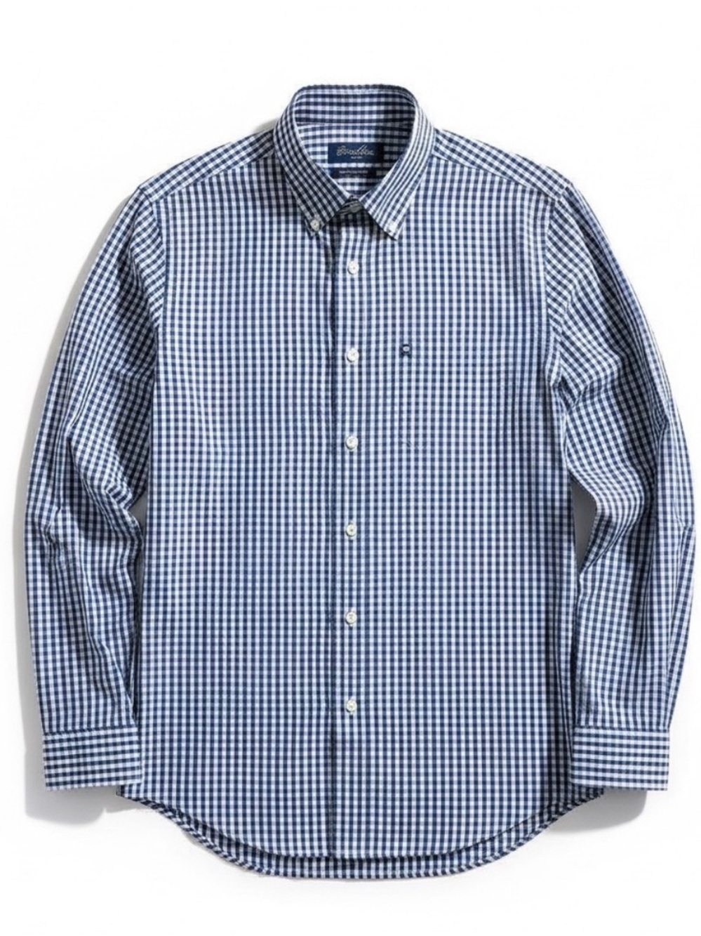 Brooks Brothers Navy and White Gingham Button-Down Shirt